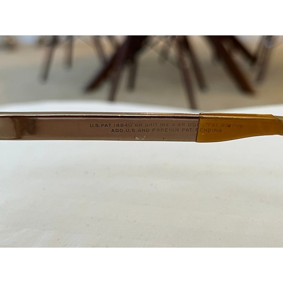 Vintage Tura Inc Bronze Floral Engraved Cat Eye Glasses Frames Mid Century 1950s main image 7